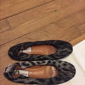 Lanvin cheetah ballet flat