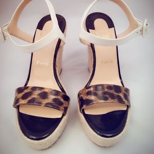 Gently Used Size 38 Christian Louboutin Wedges