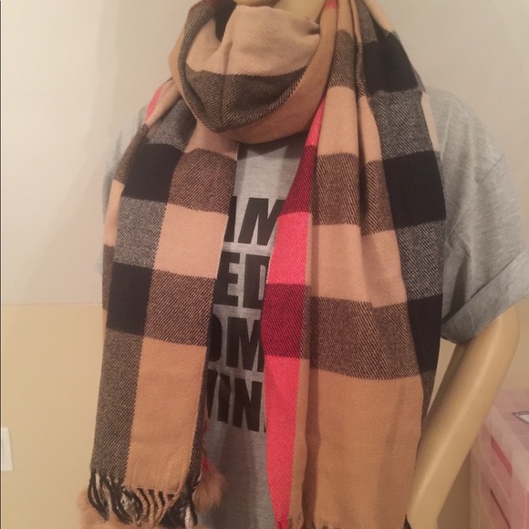 Plaid Cashmere Scarf🎉 Last One 🎉 - Picture 4 of 6