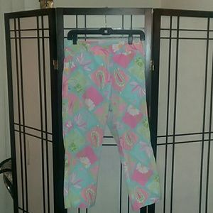 Lilly Pulitzer floral print ankle length pants