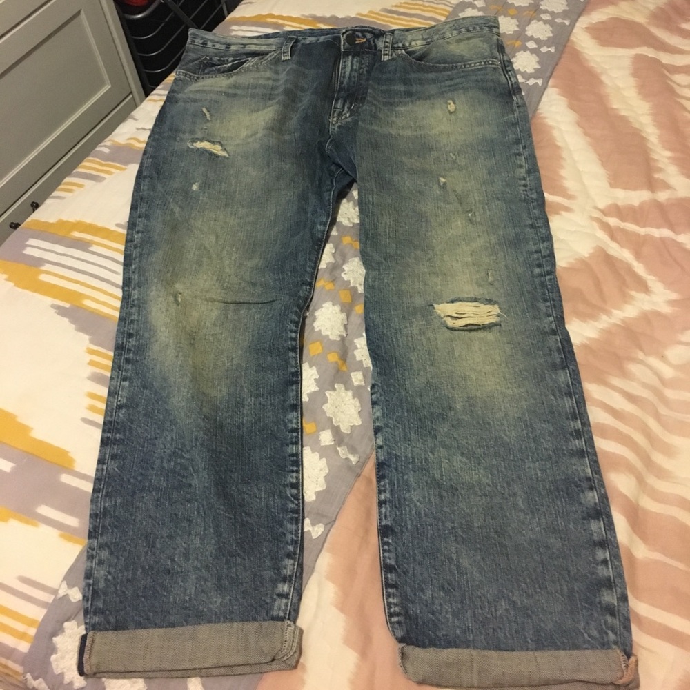 Ralph Lauren boyfriend jeans.