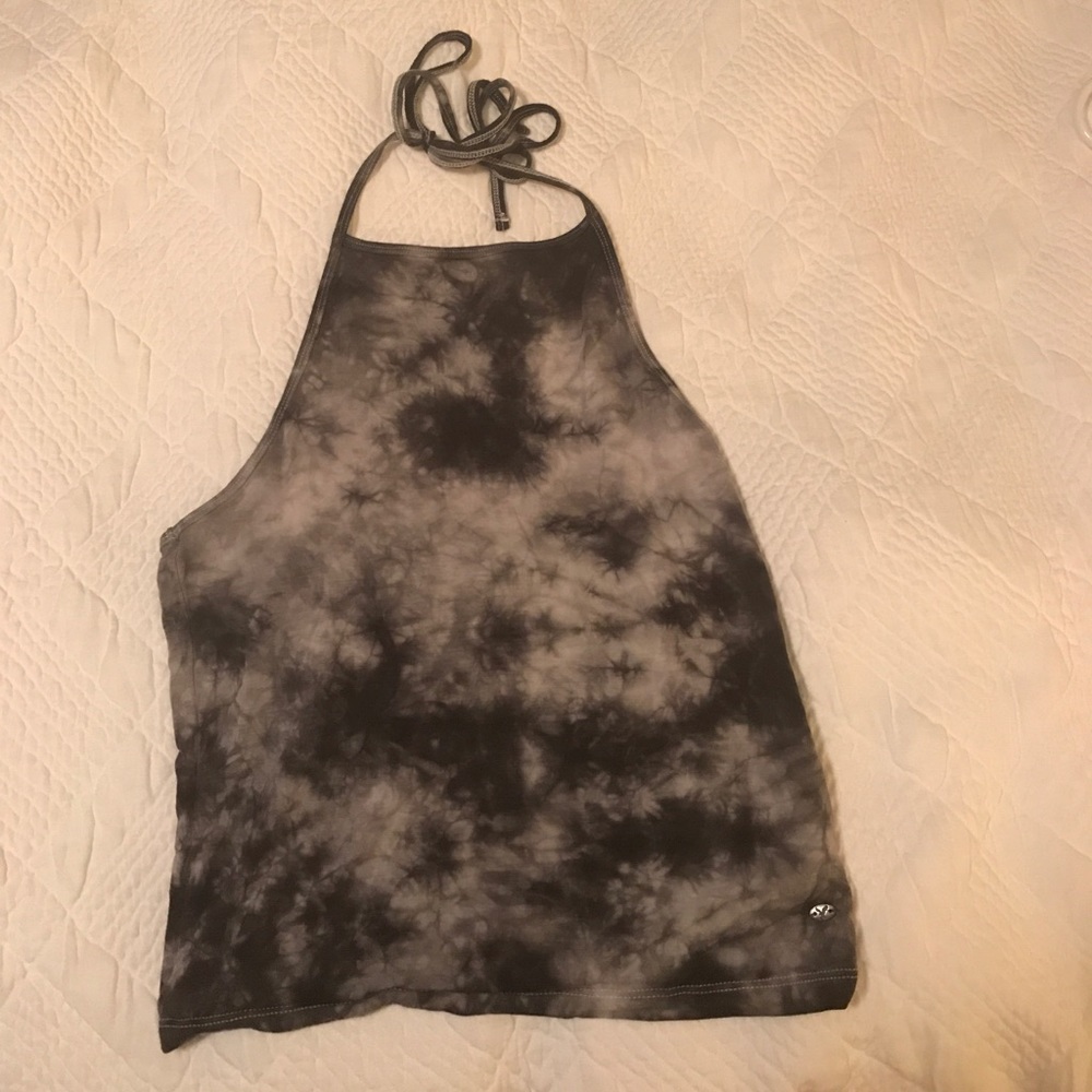 American eagle tie dye gray crop top