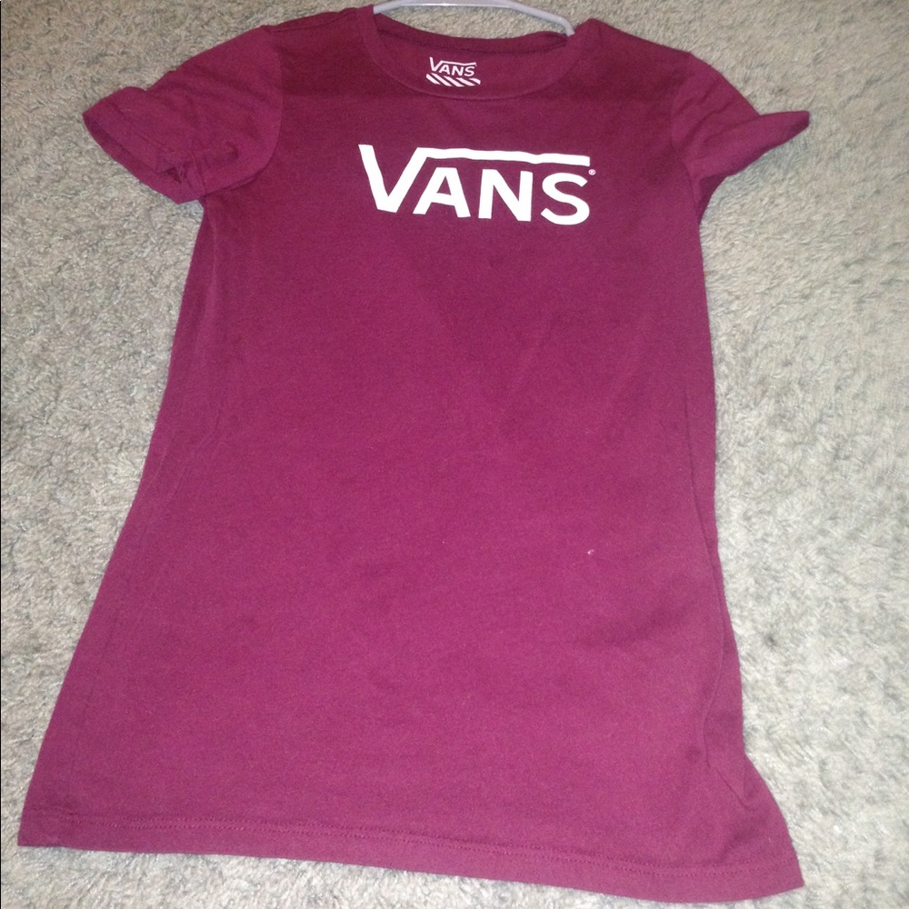 Vans burgundy blouse