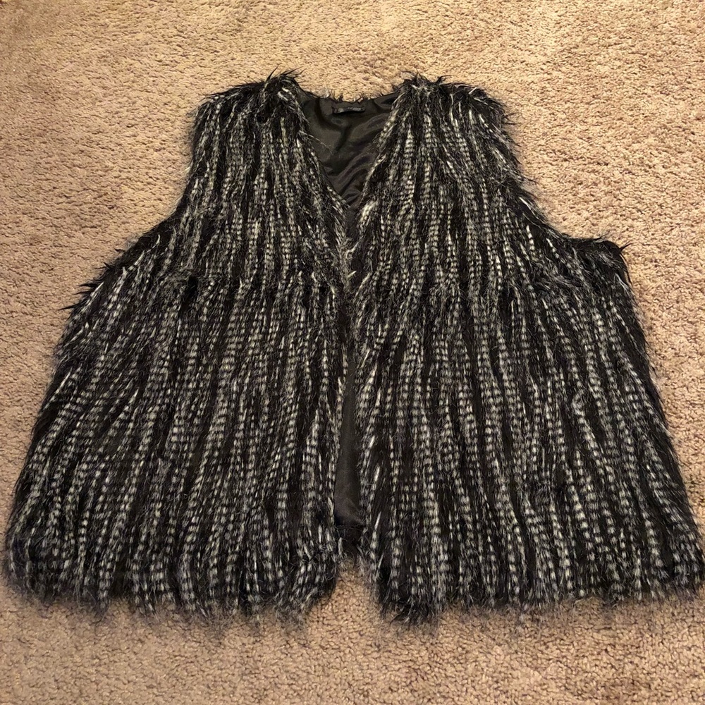 Faux fur Lane Bryant vest