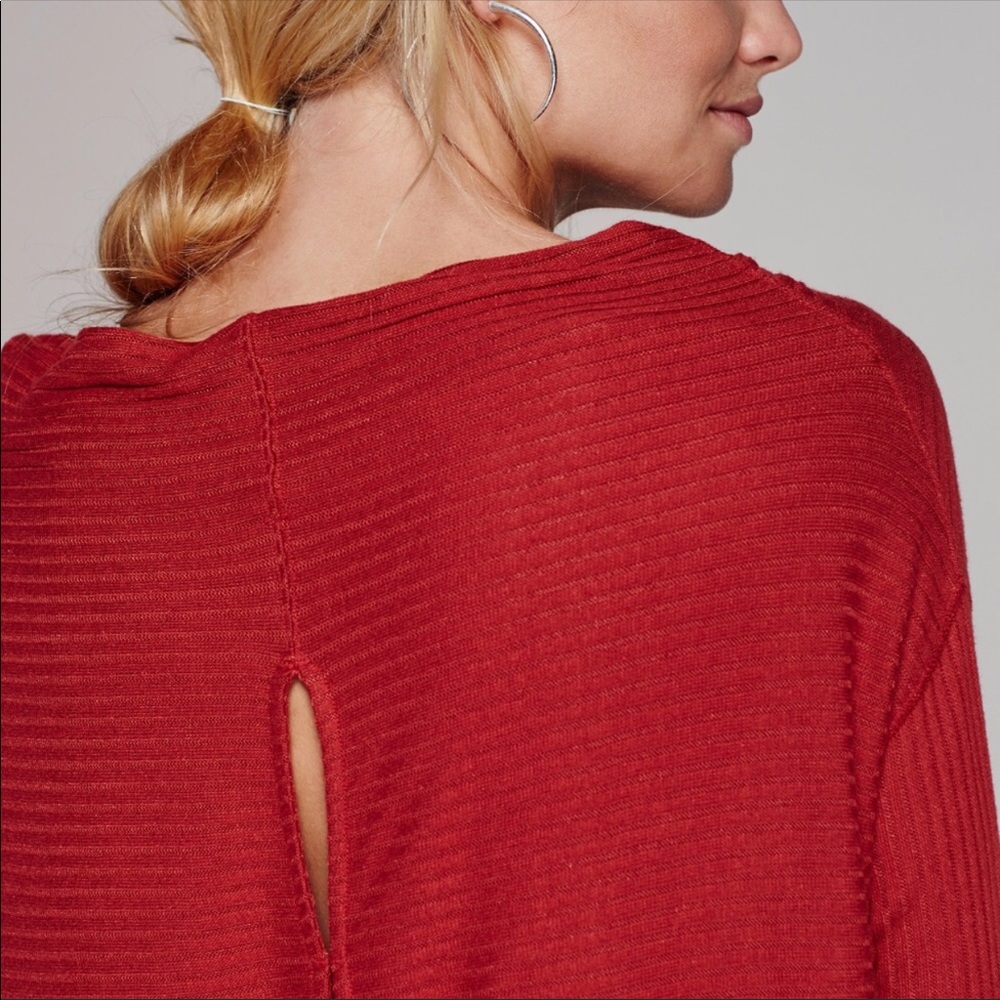 Free People Open Back Pullover