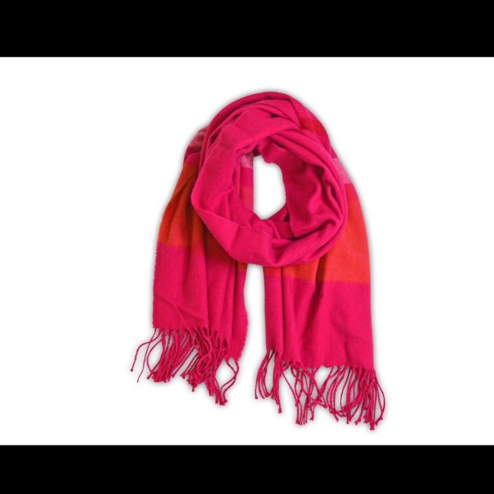 ❄️Oversized Pink Plaid Wrap Scarf❄️ NWT