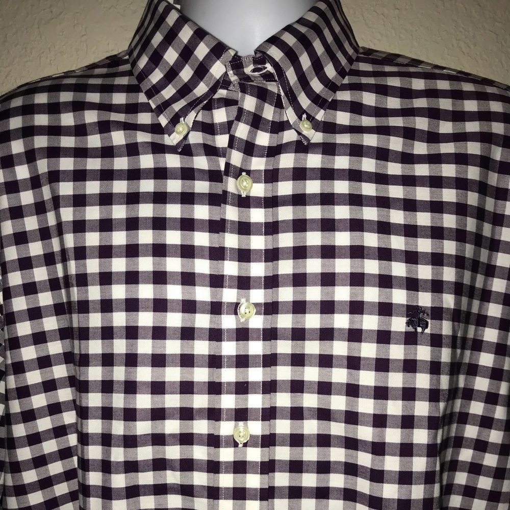 Brooks Brothers Plad Button Down Size: Large - Picture 2 of 3