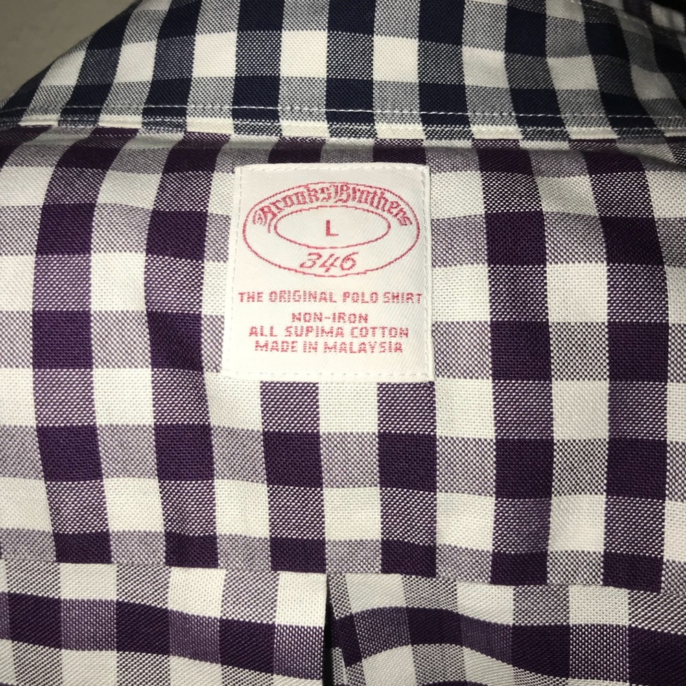 Brooks Brothers Plad Button Down Size: Large - Picture 3 of 3