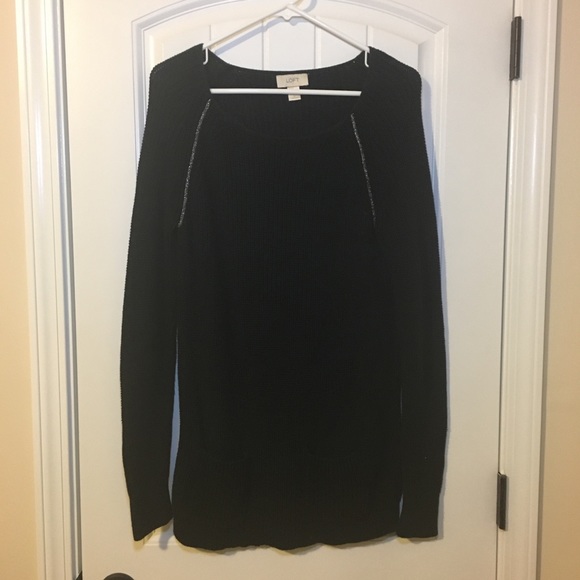 LOFT Sweaters - GUC Black long sweater