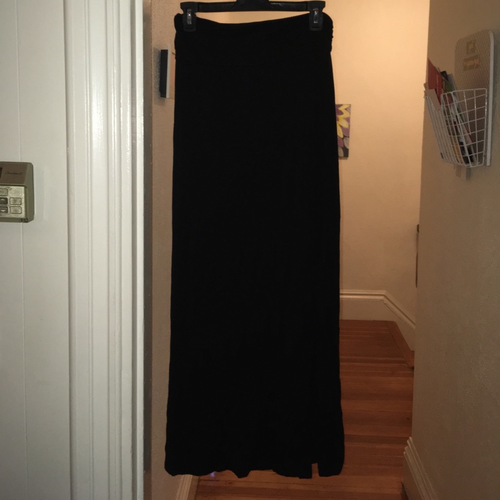 Black maxi skirt