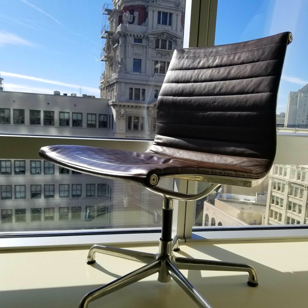 SOLD Eames Aluminum Armless Chair SOLD
