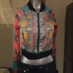 Love tree crop jacket