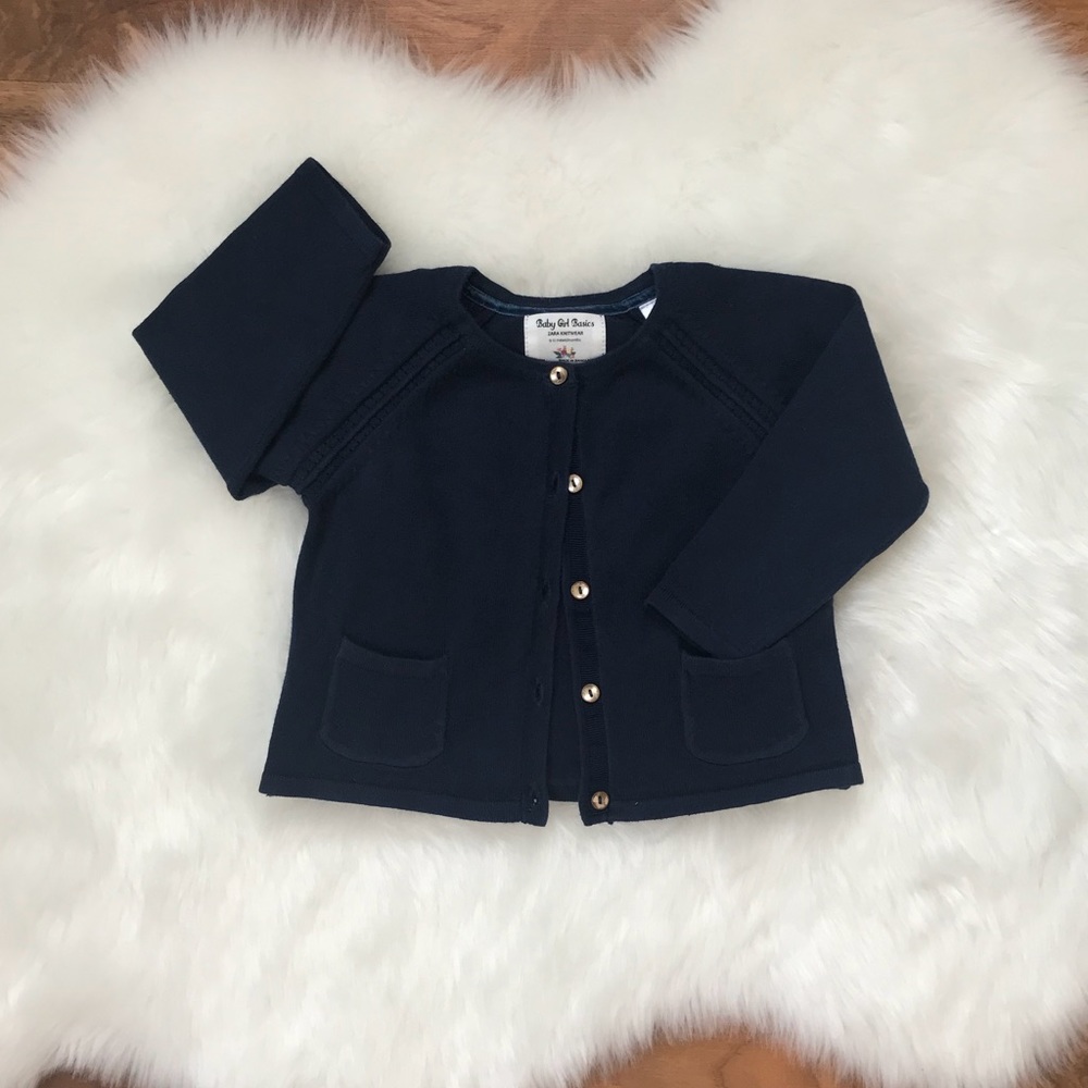 Zara Navy Cardigan