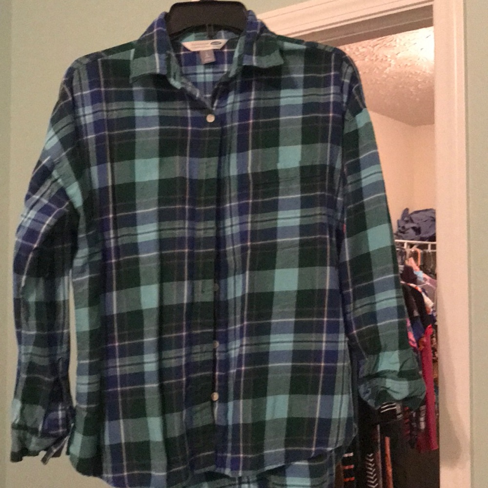 Blue/Green Plaid Flannel!!