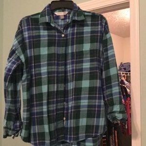 Blue/Green Plaid Flannel!!