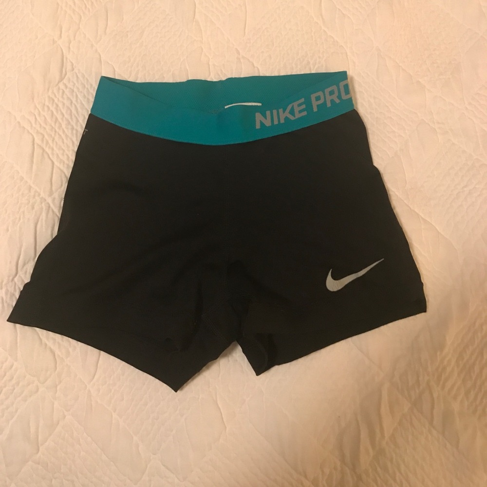 Nike black compression shorts