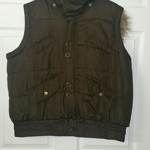 Puffer vest brown 1x