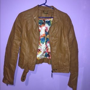Light Brown Leather Jacket