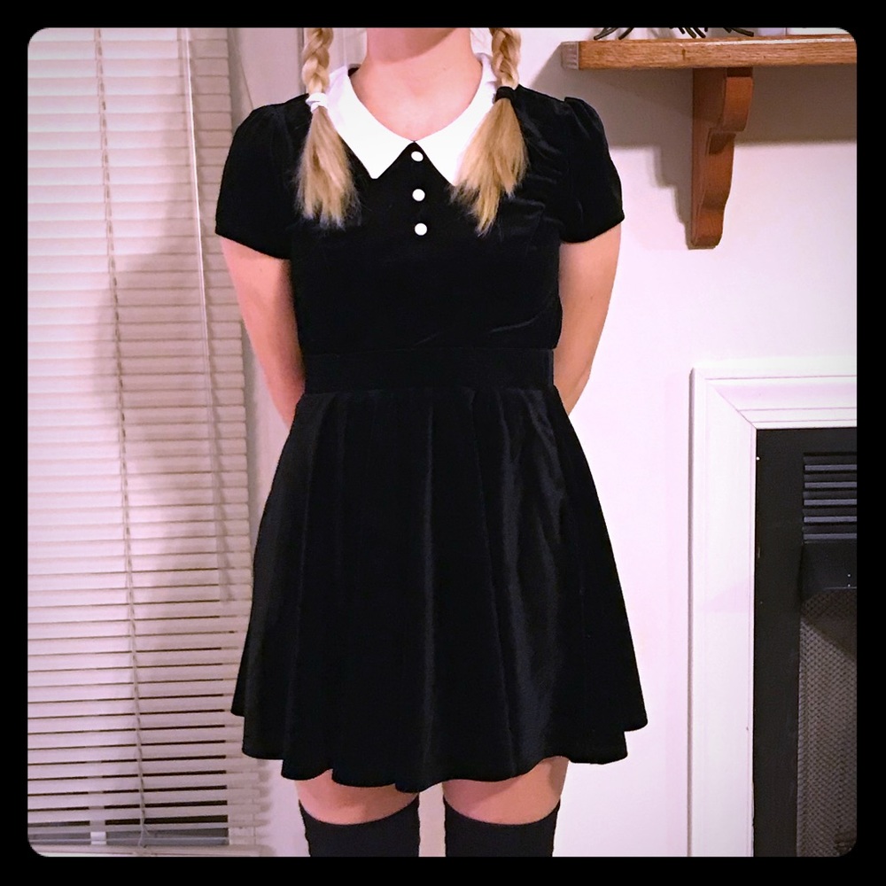 Wednesday Addams Costume (shirt and skirt)