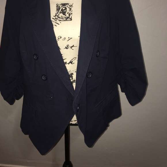 Navy double breasted jacket - Picture 4 of 5