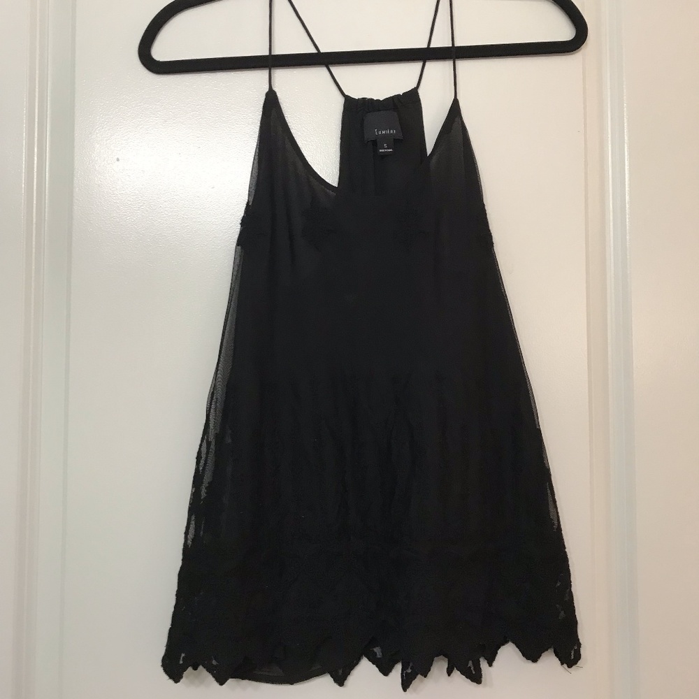 Black lace top