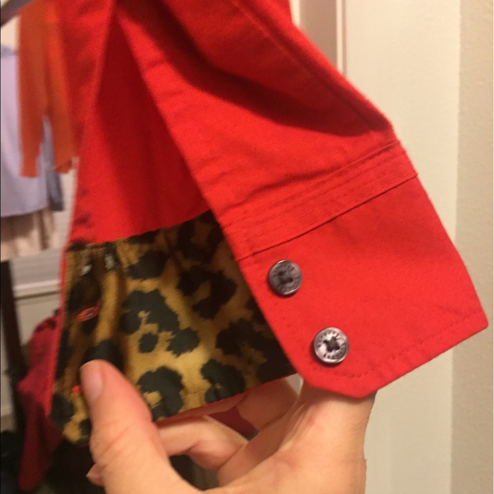 Red Express button-down $9 OBO