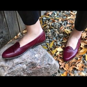Liz Claiborne Ox Blood Maroon Flats