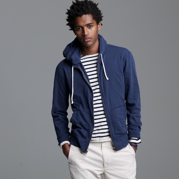 J. Crew Other - J. Crew vintage fleece blue grey hoodie M
