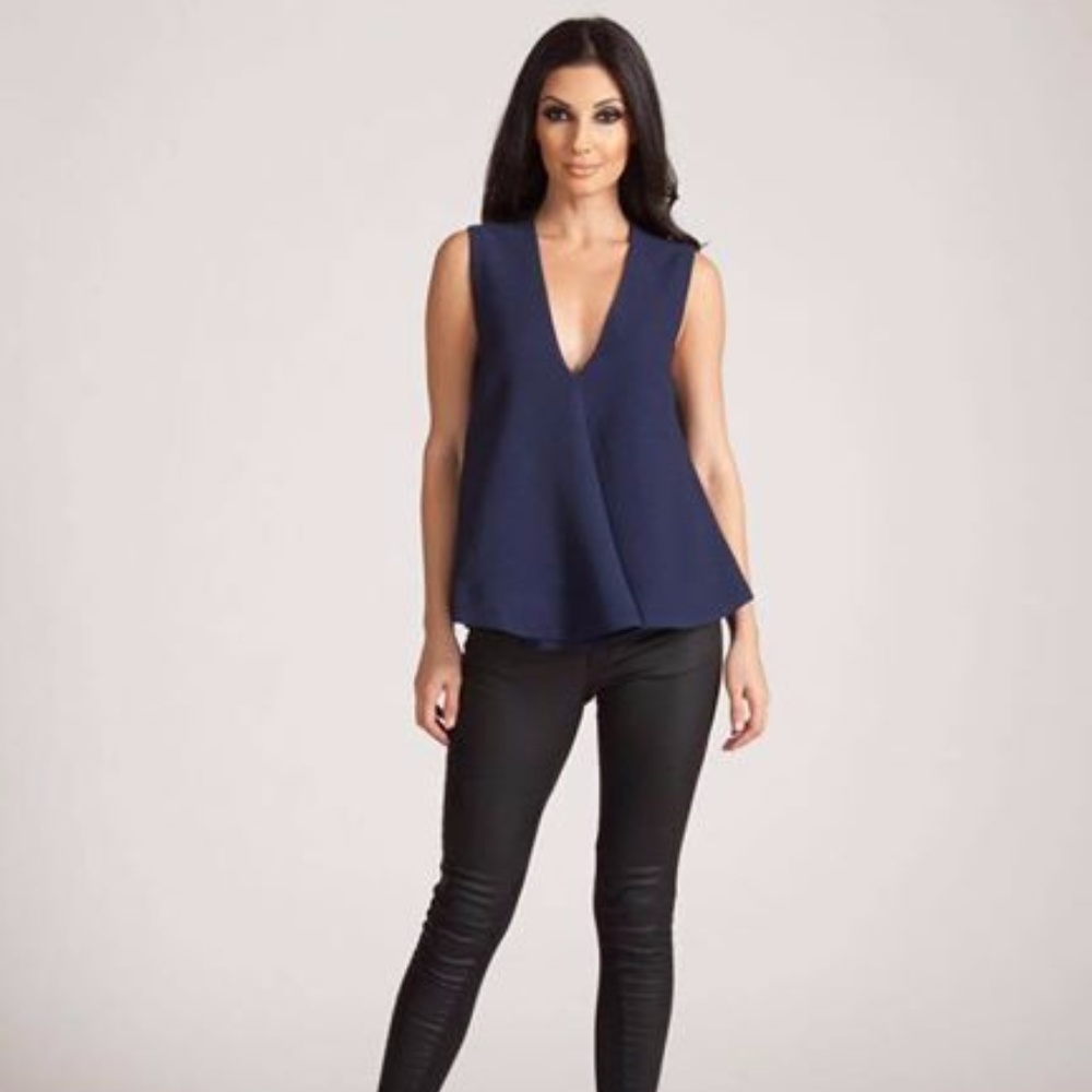 Finders Keepers Navy Top girls night out