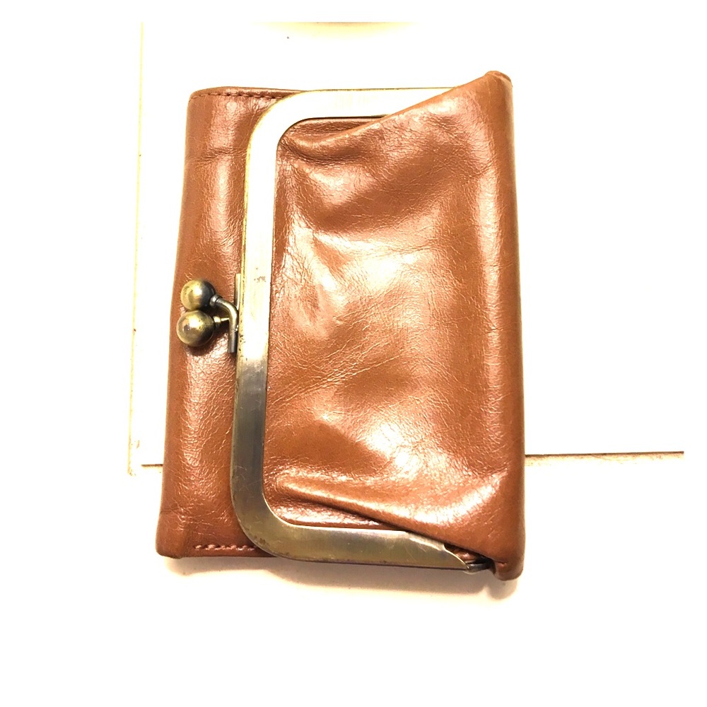 Brown leather hobo brand wallet!