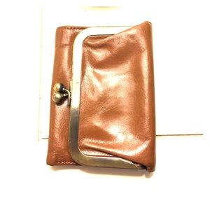 Brown leather hobo brand wallet!