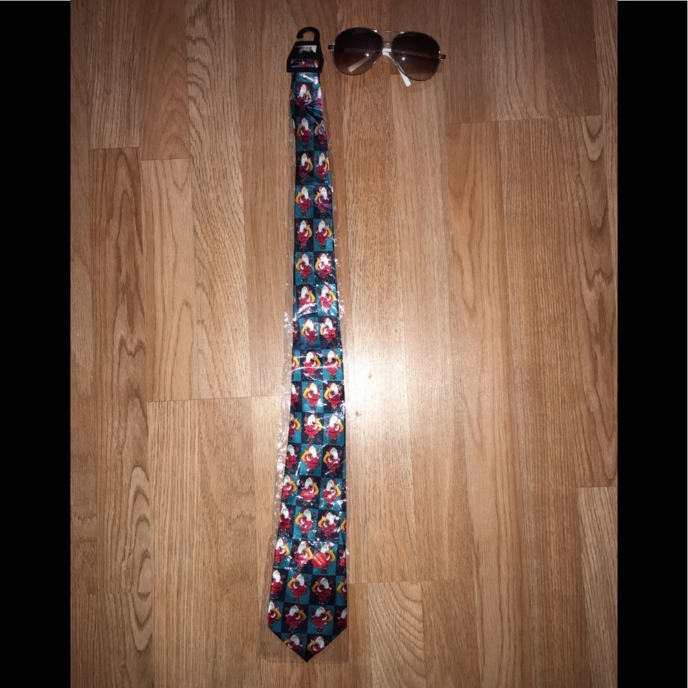 New men’s Santa print Christmas Musical Necktie