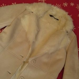 Women's Suede & Faux Fur Coat