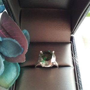 ON HOLD Moissanite ring & Emerald cut loose stone