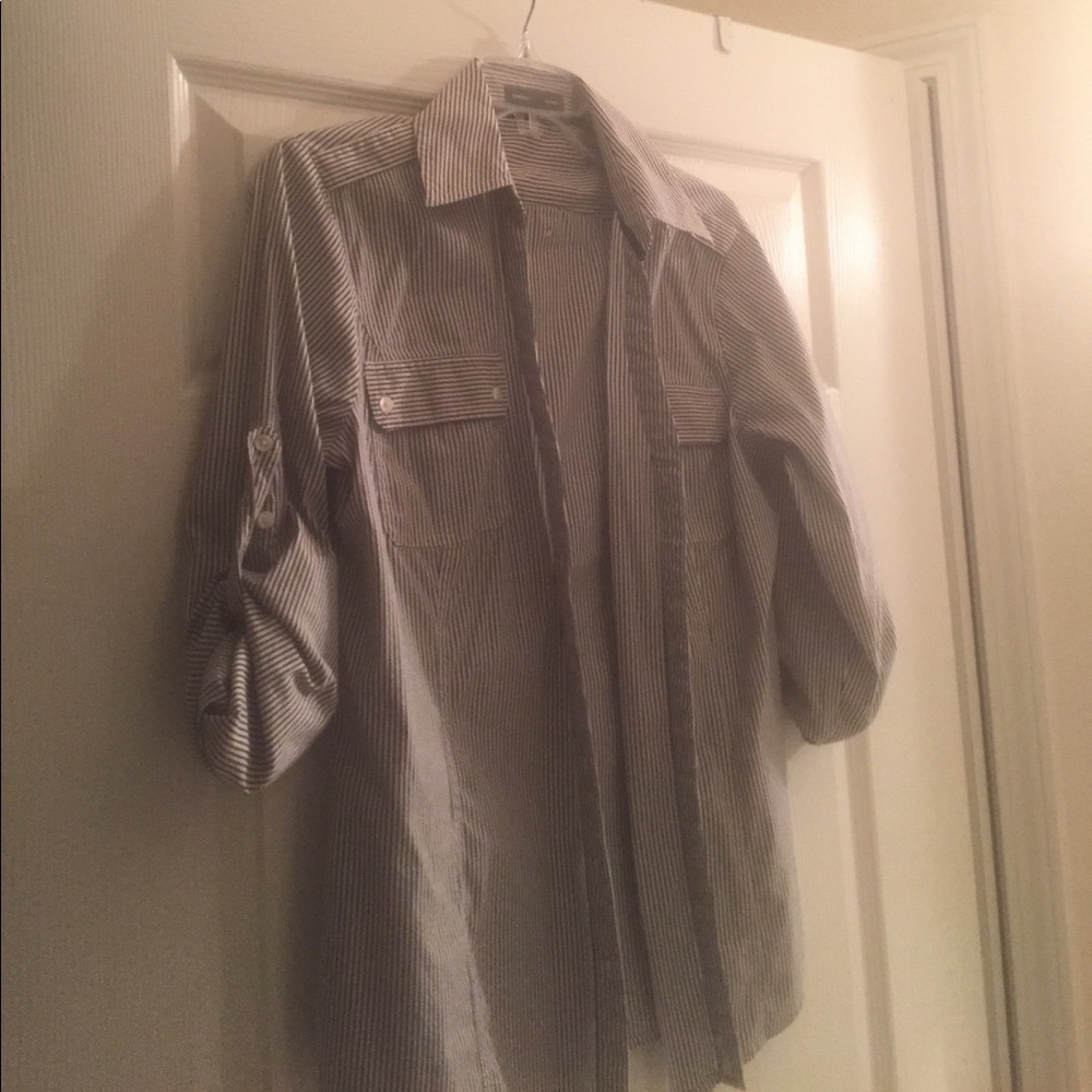 Work shirt blue and white perfect