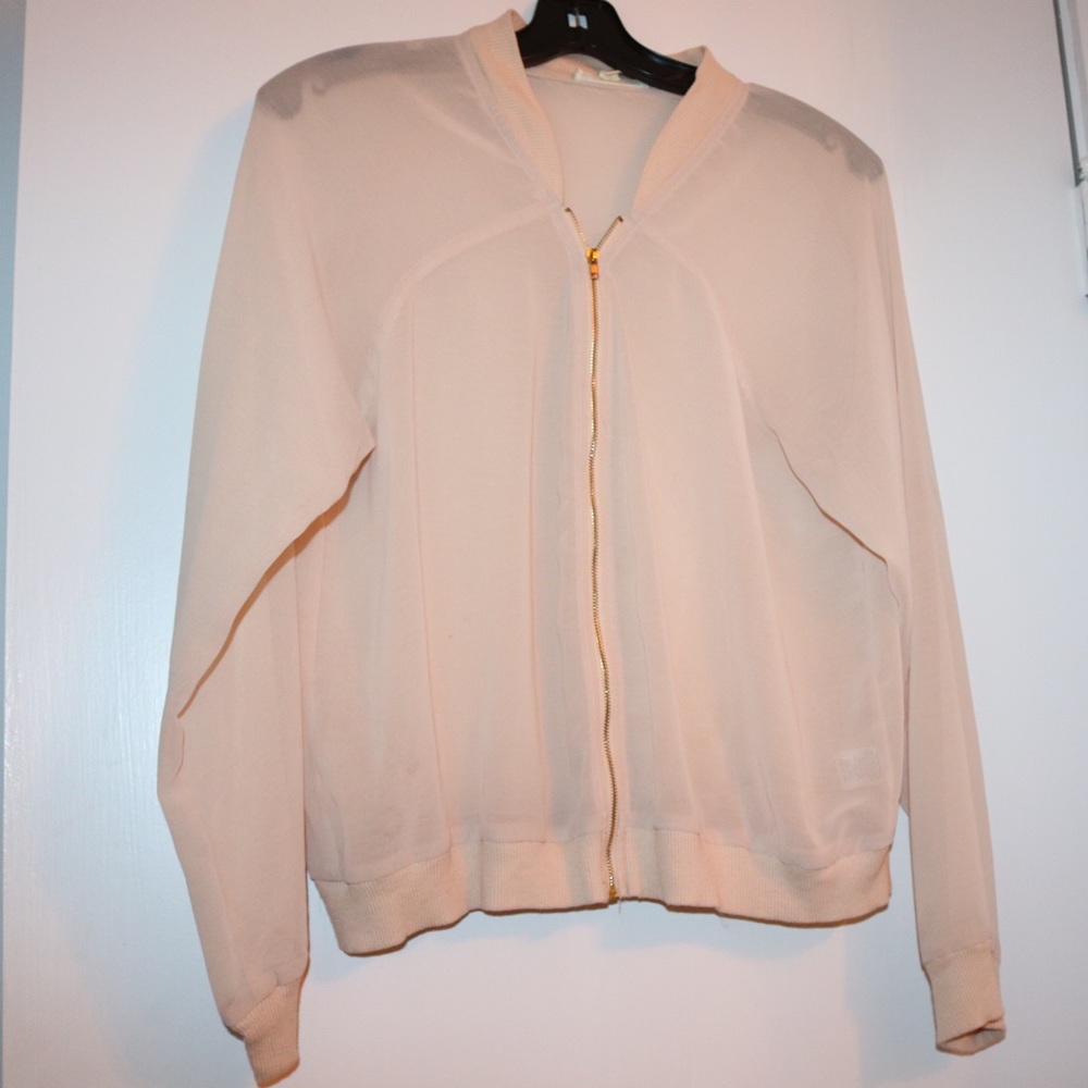 Sheer Bomber Jacket
