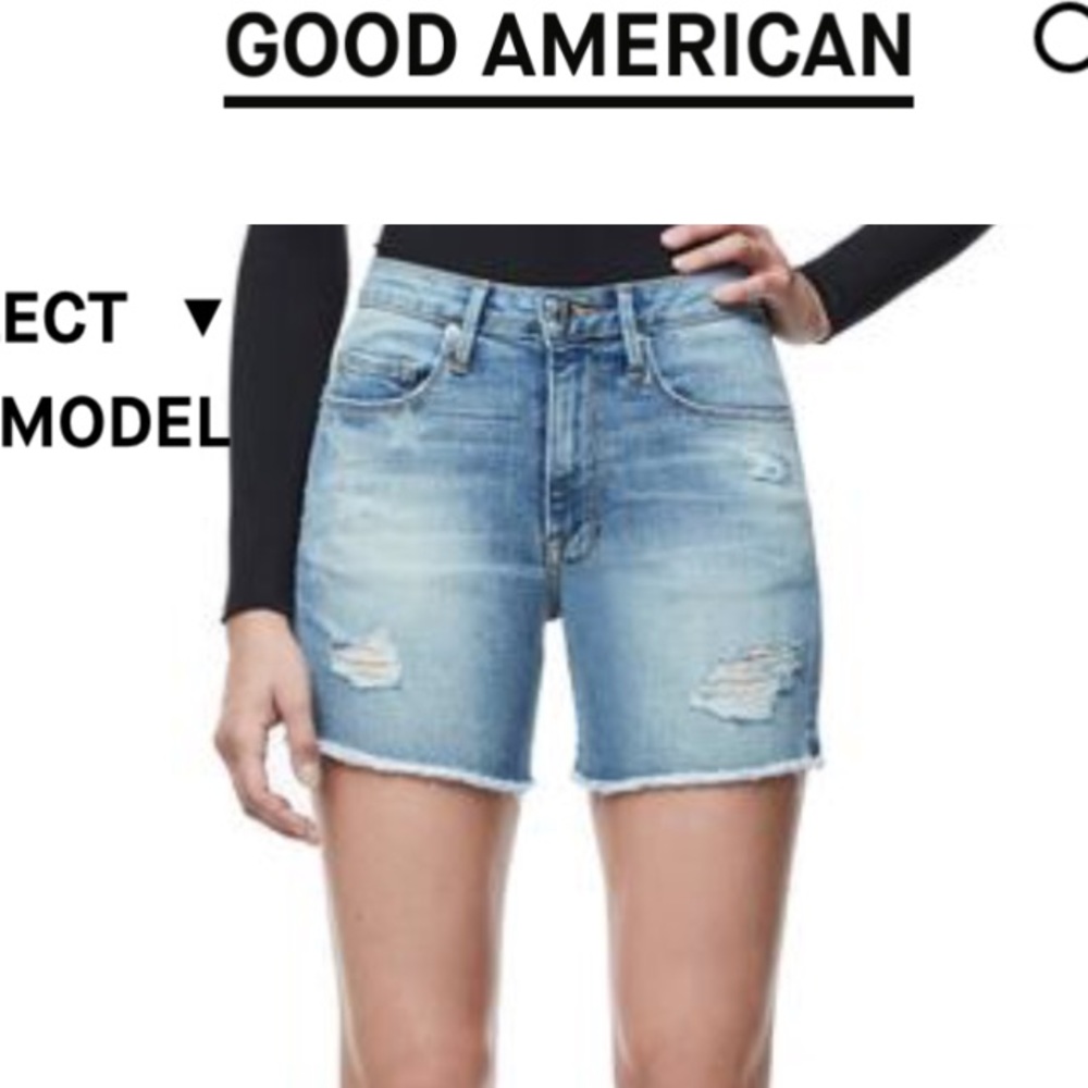 BRAND NEW GOOD AMERICAN HIGH WAIST SHORTS!!