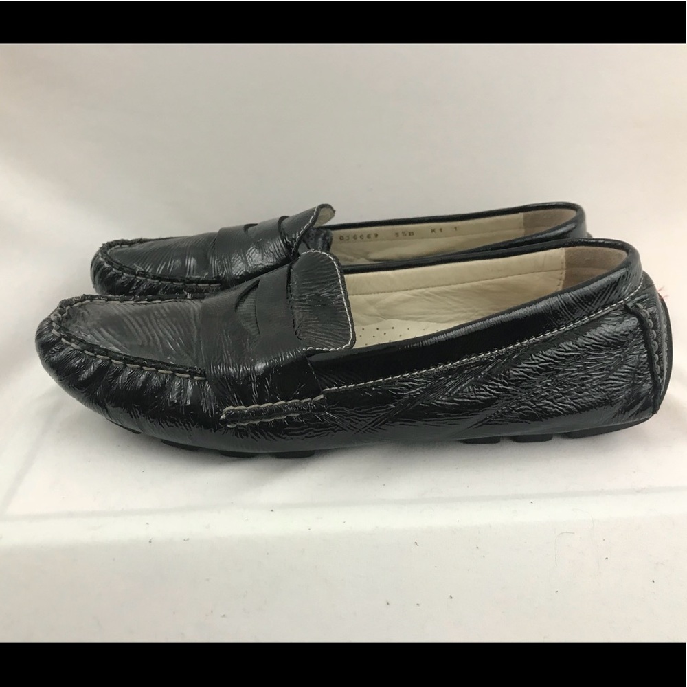 Cole Haan Patent Leather Loafers in Black - Picture 3 of 7