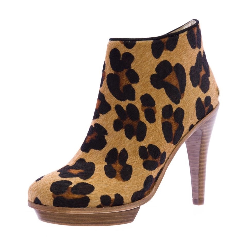 ELAINE TURNER Eva Cheetah Floating Platform bootie