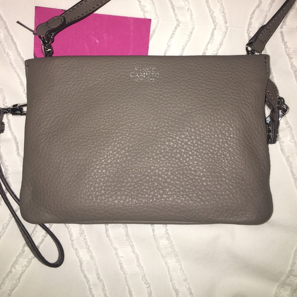Vince Camuto Cami Crossbody Bag/Wristlet Gray