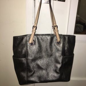 Michael Kors Metallic Grey Bag