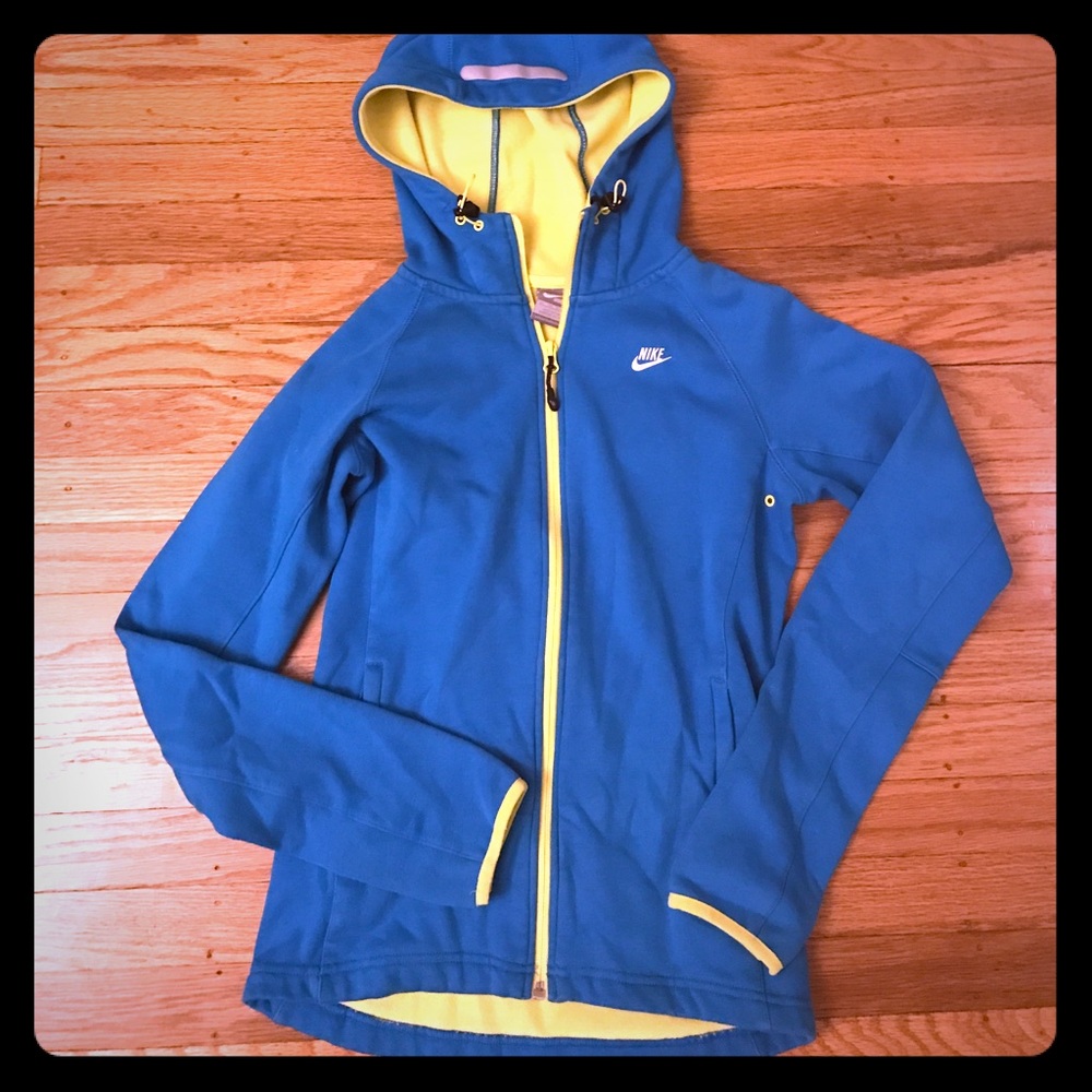NIKE zip up hoodie fleece lined - Size XS