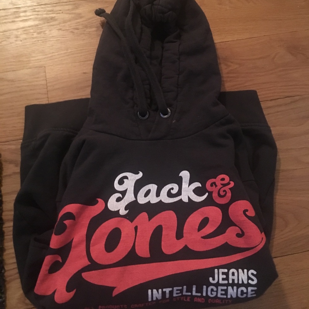 Jack&Jones Black Men’s Hoodie Sweatshirt Large
