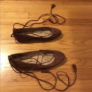 Madewell ballet flats - size 10