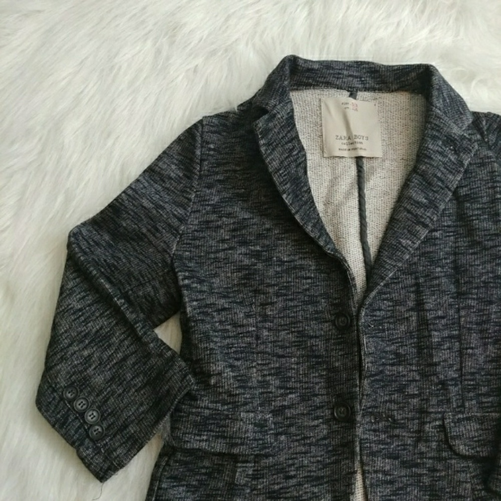 Zara {Boys} Gray Casual Blazer Jacket Sz 5/6