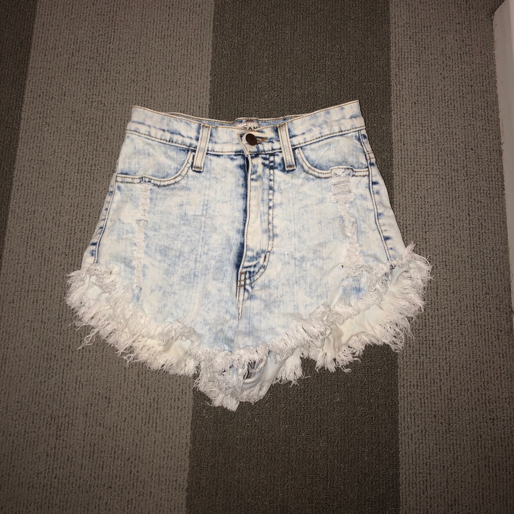High Waisted Denim Shorts