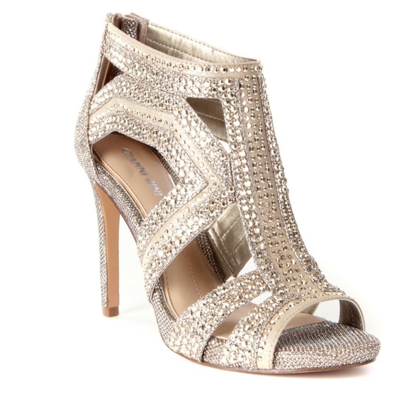 Gianni Bini Shoes - Gold “Sianna” Dress Beaded Bridal Heels
