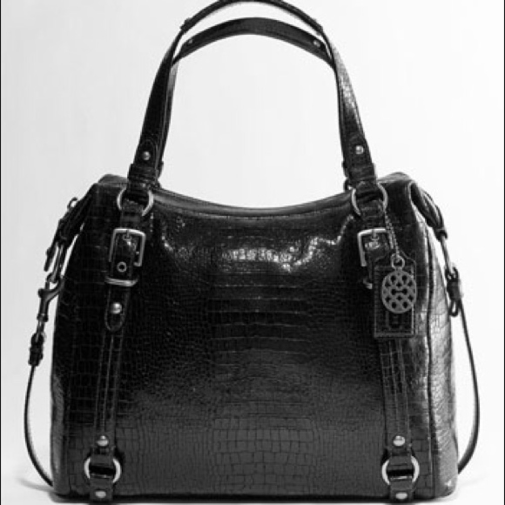 Coach Alexandra croc embossed