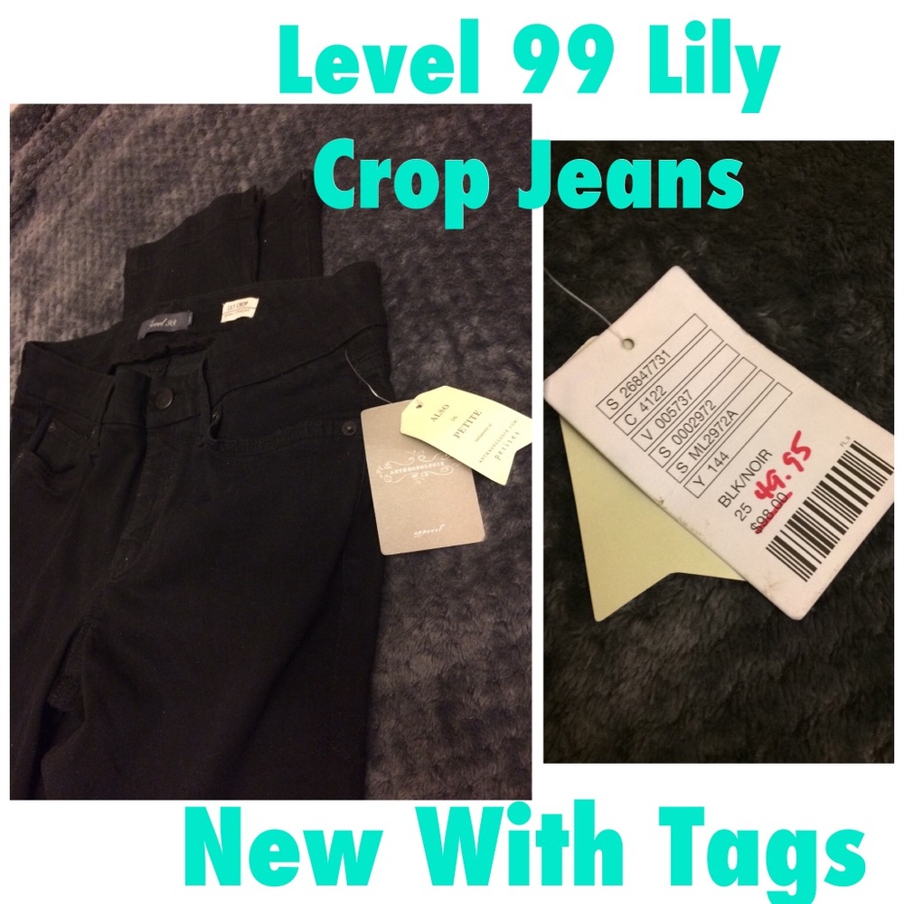 Anthropologie Level 99 Lily Crop Jeans