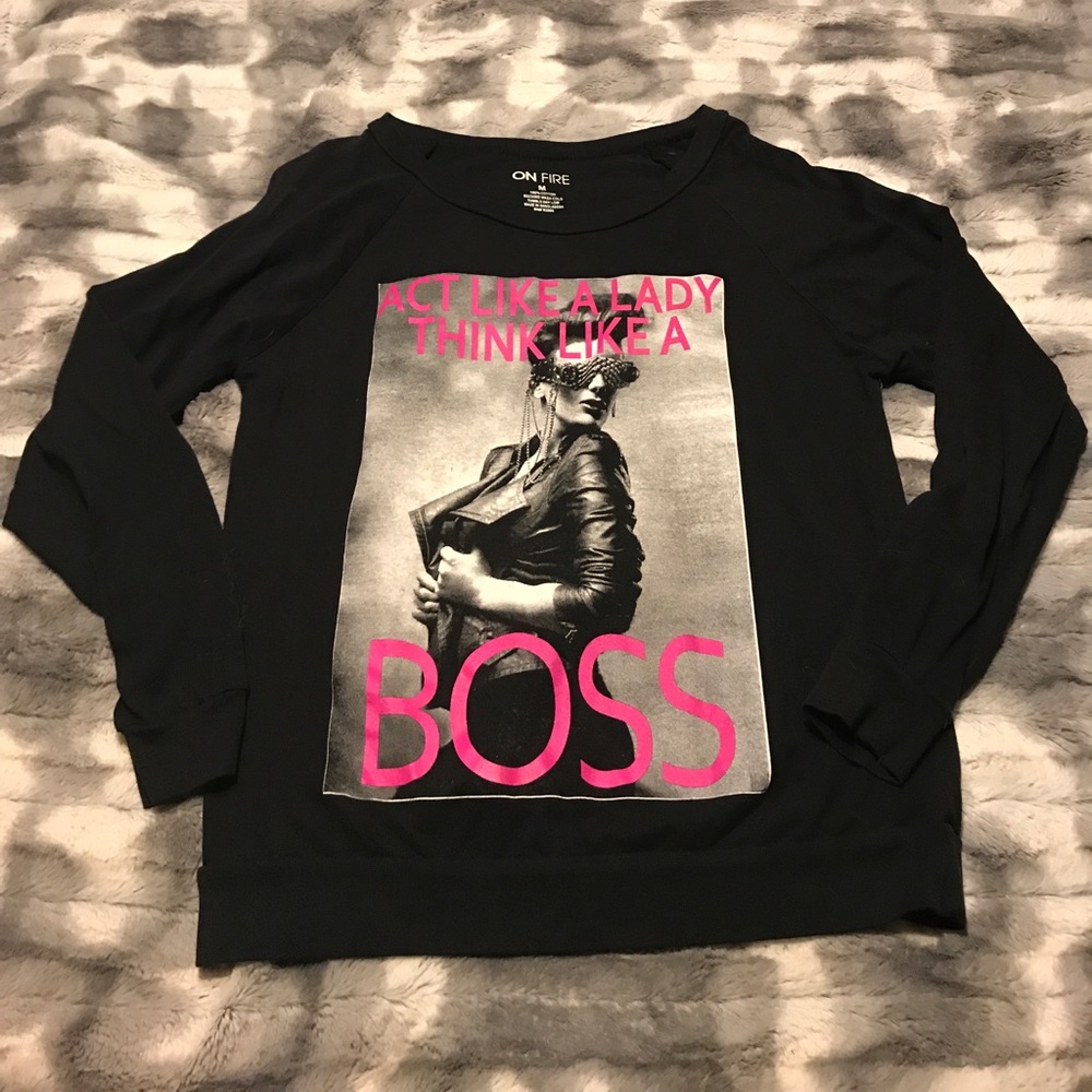 Graphic long sleeve tee